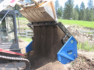 Desite SLG-78 Topsoil Screener with bob cat