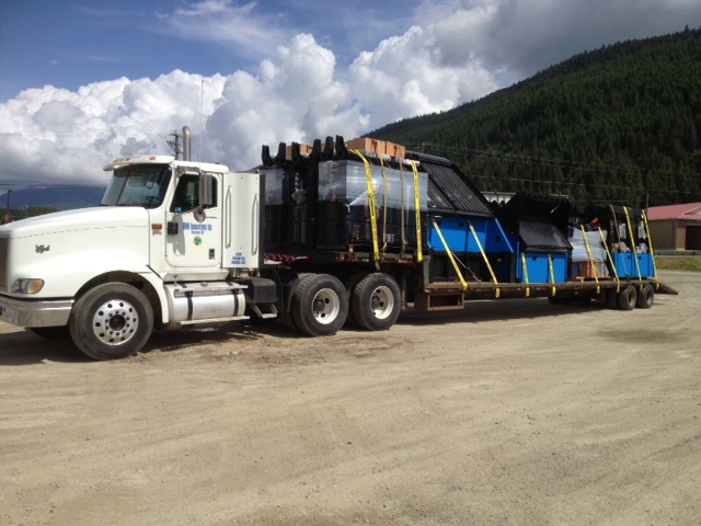 Topsoil Screeners loaded on our semi